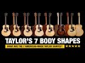 Taylor Guitars 7 American Made Body Shapes