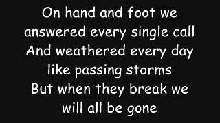 Rise Against: I Don&#39;t Want To Be Here Anymore (Lyrics)