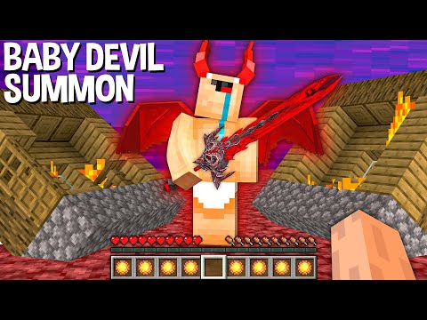HOW to SUMMON BABY DEVIL FROM HELL in Minecraft ??? BABY DEVIL