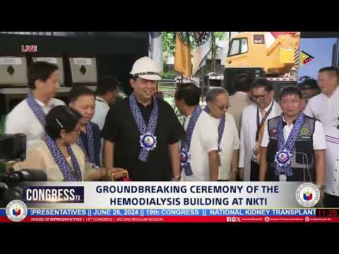 NATIONAL KIDNEY TRANSPLANT INSTITUTE GROUNDBREAKING CEREMONY FOR HEMODIALYSIS LEGACY BUILDING
