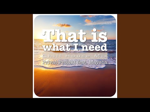 That Is What I Need (Chill House Mix)