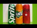 Satisfying Video ASMR COCA COLA FANTA SPRITE