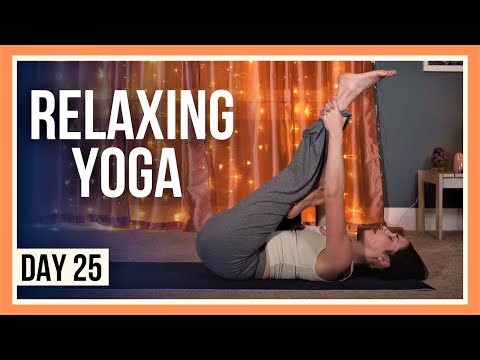 15 min Before Bed Yoga – Day #25 (FULL BODY RELAXING YOGA)
