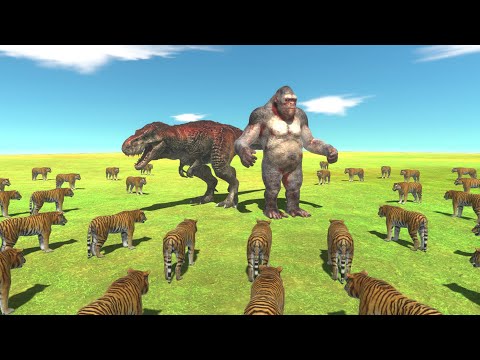 Who Can Destroy ALL Tiger - Carnivore Dinosaurs or Mutant Primates ?
