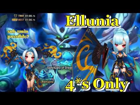 Twins Destoy Ellunia! New Speed Team!!! (summoners war)