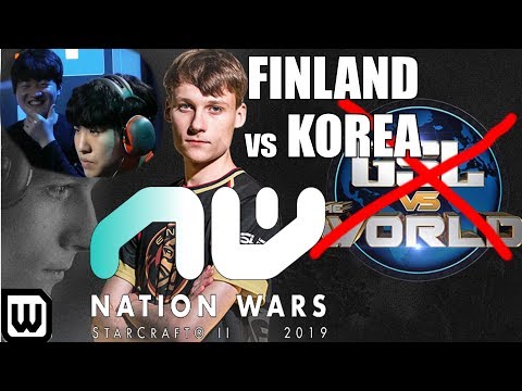 Starcraft 2 Nation Wars 2019 Finals! Finland vs South Korea