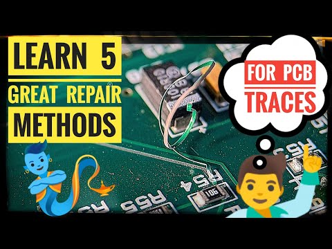 Repairing Damaged / Broken PCB Traces || Soldering Tutorial