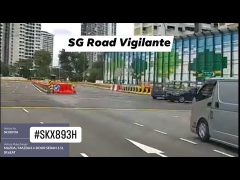 24mar2021 junction of ang mo kio 1 & 6 #SKX893H mazda 3 Failing to give way at uncontrolled junction