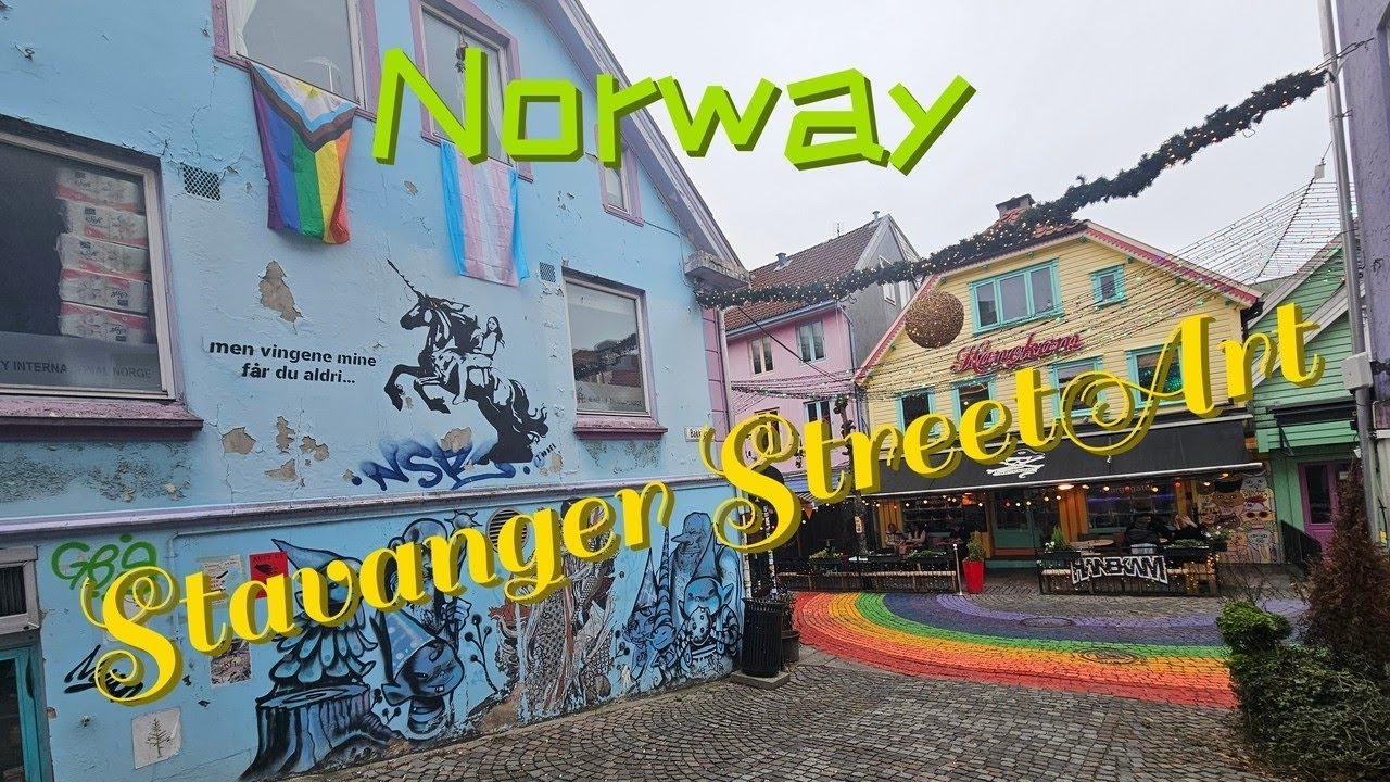 Experience a virtual stroll across Stavanger Street Art Trail.