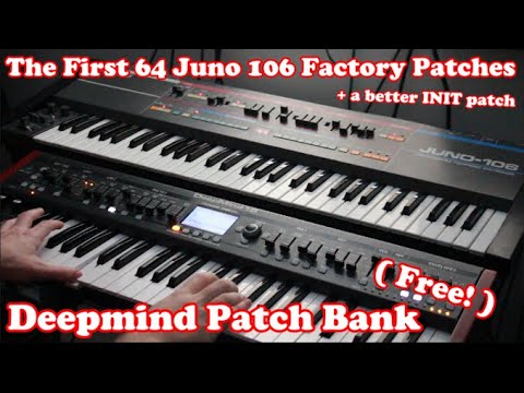 Deepmind Patch Bank // Juno 106 Factory Presets