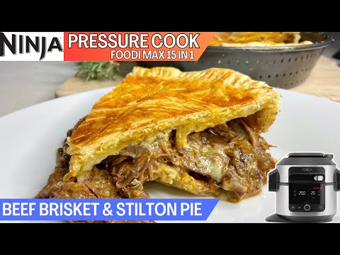 BEEF BRISKET & STILTON PIE Recipe - Easier than you'd think with the NINJA FOODI! Christmas Idea!