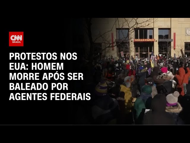 EUA: Homem morre em Minneapolis após ser baleado por agentes federais | AGORA CNN
