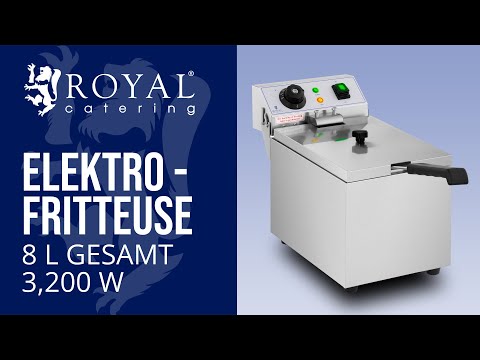 Video - Elektro-Fritteuse - 8 Liter - 230 V