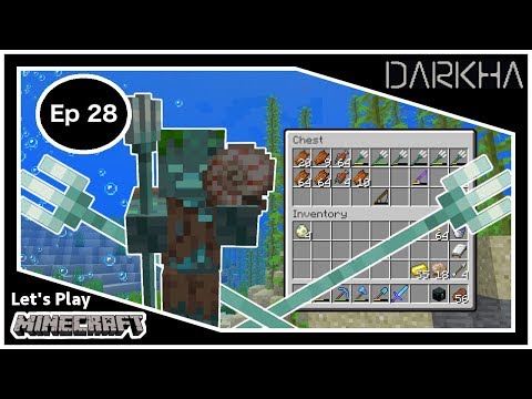 Darkha - Let's Play Minecraft - Ep 28 - Trident Farm!