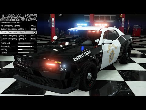 GTA 5 - DLC Vehicle Customization - Bravado Gauntlet Interceptor (Hellcat Police Car)