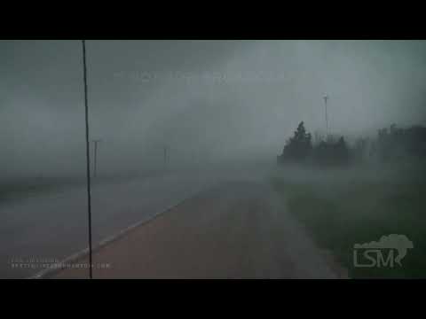 07-14-2021 Dysart, IA - Close Range Intercept of Large Tornado and Town Damage Afterwards
