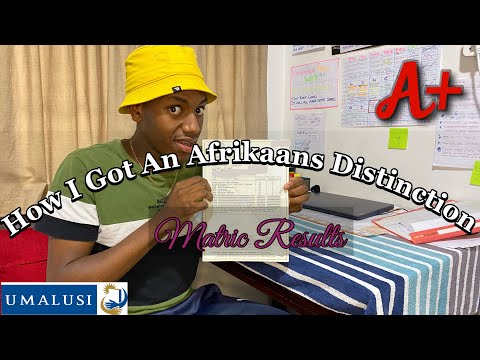 HOW TO GET A DISTINCTION FOR AFRIKAANS FAL | study tips + mistakes + matric exams || I AM KOKETSO