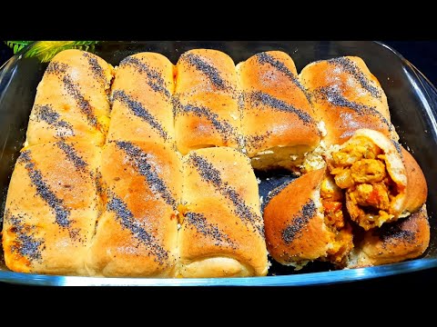 THE FIRST STUFFED BREAD RECIPE‼️ No Knead Easy Fast and 😋 😋 🔝