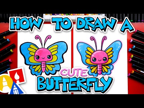 How To Draw A Super Cute Butterfly