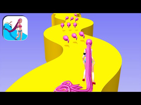 Hair Rush Gameplay Walkthrough All Levels iOS,Android New Video Game Relax BIG Update K69DK8 - YouTube
