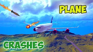 Real Airplane Disasters and Fatal Crashes in Besiege | Plane Smash