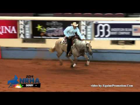 Who Whiz Doll ridden by Yonathan Baruch - 2014 NRHA Derby(Open Derby 1st Go)
