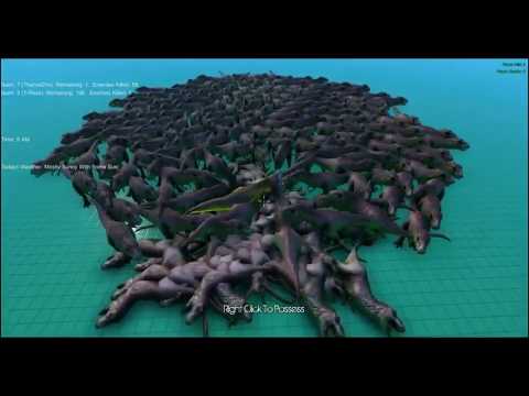 1 Thanos VS 250 T-Rex's!  (UEBS)