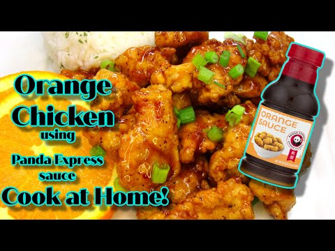 Orange Chicken using Bottle Panda Express Orange Sauce/ Cook at home/step by step easy.