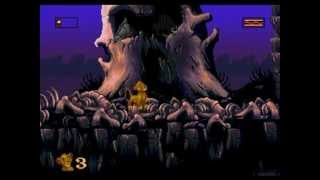 The Lion King (Sega Genesis) Playthrough - The Elephant Graveyard