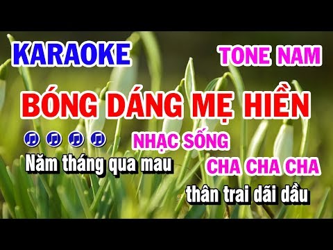 Bóng Dáng Mẹ Hiền | Karaoke | Nhạc Sống Cha Cha Cha Tone Nam | Miền Tây Plus