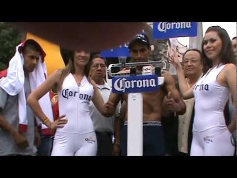 Ceremonia Pesaje Campeón Juan Carlos Salgado y retador Jonathan Barros