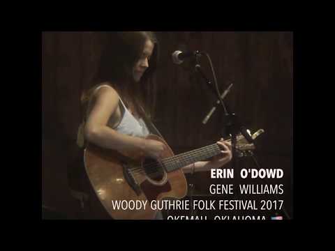 Erin O'Dowd w/Gene Williams@Woody Guthrie Folk Festival 2017 in Okemah, OK (7.13.17)