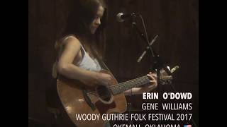 Erin O'Dowd w/Gene Williams@Woody Guthrie Folk Festival 2017 in Okemah, OK (7.13.17)