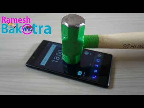 Nokia 3 Screen Scratch Test Gorilla Glass