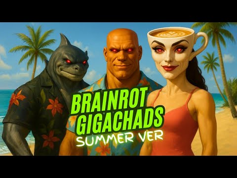BRAINROT GIGACHADS RAP - Summer Beach Version | Giga Chad Tung Tung Sahur x Sigma Girl