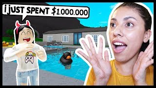 Building A Million Dollar Mansion For My Hater Roblox Bloxburg Free Online Games - my kid is rich roblox bloxburg youtube youtube