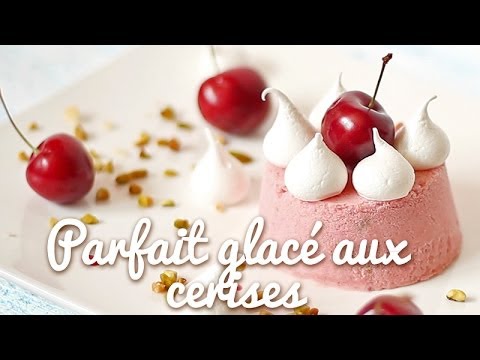 Parfait glacé aux cerises
