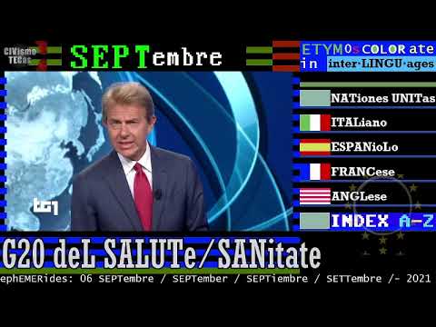 G20 deL SALUTe/SANitate - TG1 SERA 06 settembre 2021 raggiunto accordo stasera