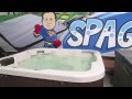 Hawkeye Spa Hot tub 37 Jets 7x7 New Cover Waterfall The Spa Guy