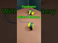 Generate Electricity Without Battery ️DC Motor BO Motor Dcmotor Diy Shorts