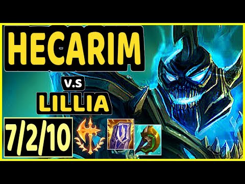 HECARIM vs LILLIA - 7/2/10 KDA JUNGLE GAMEPLAY - EUW Ranked GRANDMASTER