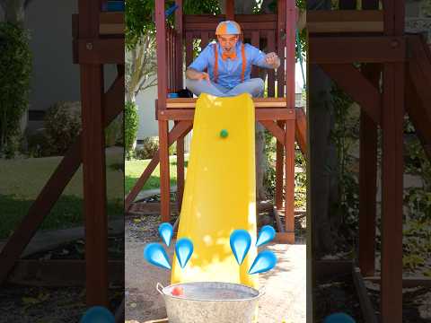 Sink or Float 💦 down a REAL SLIDE 🛝?! Let's Play! #shorts