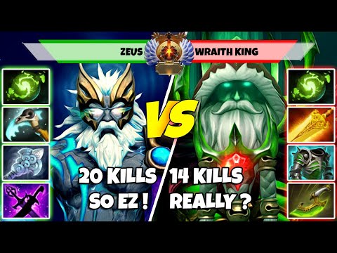 ZEUS (Mid) vs WRAITH KING (Carry) - Epic Battle Of Immortal Rank Dota 2 Players - Z Dota 2