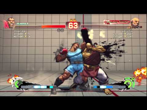 onigiri-kai (Balrog) Vs redcuctus (Gouken) SSF4 AE Ranked Matches - PSN