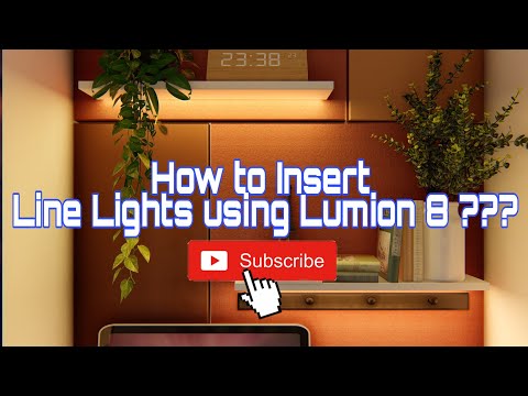 How to make lights using Line lights in Lumion 8