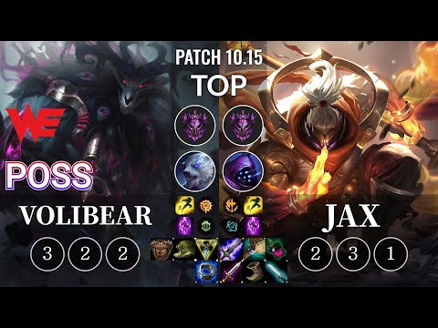 WE Poss Volibear vs Jax Top - KR Patch 10.15