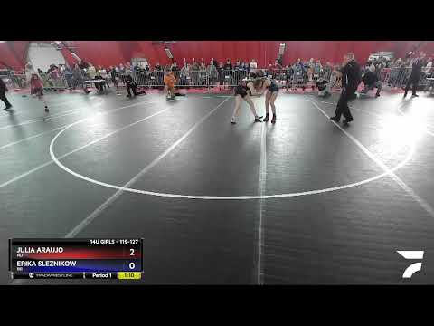 119-127 Lbs Round 1 - Julia Araujo, ND Vs Erika Sleznikow, WI F8f0