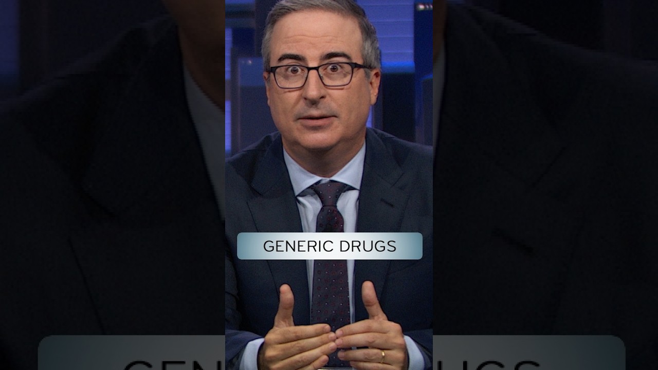 Last Week Tonight satirizes the generic drug industry and how Americans rely on it