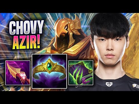 CHOVY CRAZY GAME WITH AZIR! - GEN Chovy Plays Azir MID vs Ahri! | Season 2022