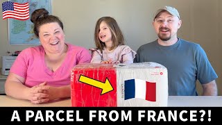 American Family Opens a Surprise Package From France!